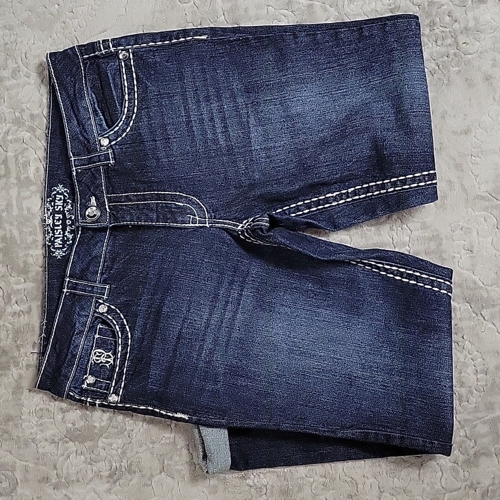 Paisley Sky Capri Jeans